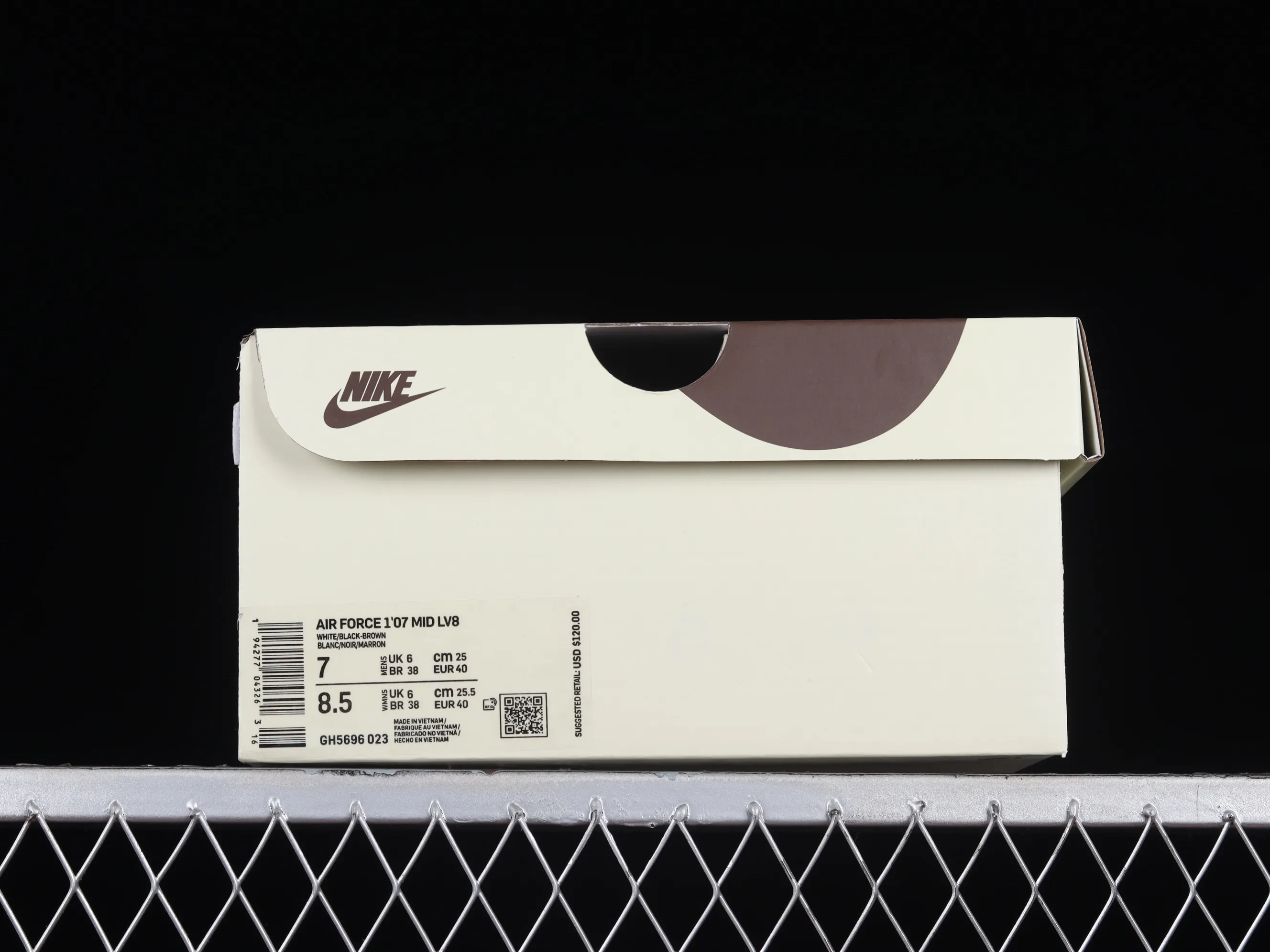 All categories Nk Air Force 1 Air Force series Nk Air Force 1 Mid Air Force mid-top Nk Air Force 1'07 Mid mocha black stitching Air Force One mid-top sports and leisure sneakers GH5696-023